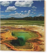 Yellowstone Thermal Pool #2 Wood Print