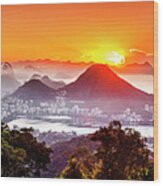 Cityscape, Rio De Janeiro, Brazil #20 Wood Print