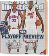 2004 Nba Playoff Preview Issue Sports Illustrated Cover Wood Print