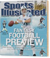 2005 Nfl Fantasy Football Preview Issue Sports Illustrated Cover Wood Print