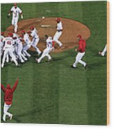 2011 World Series Game 7 - Texas Wood Print