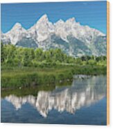 2018 Tetons- 3 Wood Print