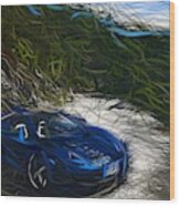 Mclaren 12c Spider Draw #22 Wood Print