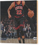 Chicago Bulls V New York Knicks Wood Print
