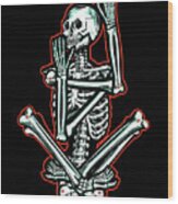 Skeleton #27 Wood Print