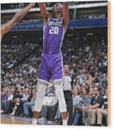 Utah Jazz V Sacramento Kings Wood Print