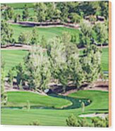 Beautiful Aerial Of A Golf Resort In Las Vegas Nevada #3 Wood Print
