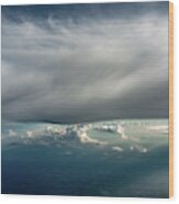 Beautiful Sky High View From Airplane Clouds #3 Wood Print