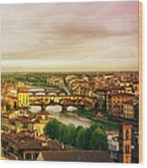 Florence, Ponte Vecchio #3 Wood Print