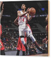 New Orleans Pelicans V Detroit Pistons #3 Wood Print