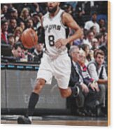 San Antonio Spurs V Brooklyn Nets #3 Wood Print