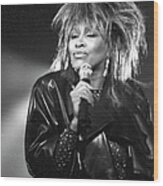 Tina Turner Performs On A Tv Show #3 Wood Print