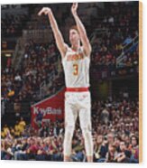 Atlanta Hawks V Cleveland Cavaliers #30 Wood Print