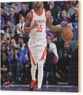 Houston Rockets V Sacramento Kings Wood Print