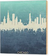 Chicago Illinois Skyline #38 Wood Print