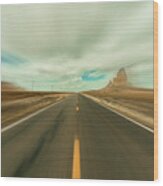 Arizona Desert Highway Wood Print