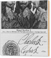 Charles I Of England #4 Wood Print