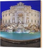 Rome, Italy Overlooking Trevi Fountain #4 Wood Print