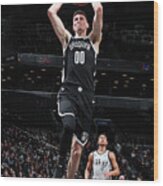 San Antonio Spurs V Brooklyn Nets #4 Wood Print