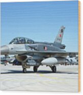 Turkish Air Force F-16d Fighting Falcon #4 Wood Print