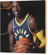 2018-19 Indiana Pacers Media Day Wood Print