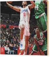 Boston Celtics V La Clippers #5 Wood Print