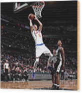 New York Knicks V Brooklyn Nets #5 Wood Print