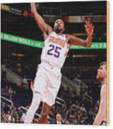 San Antonio Spurs V Phoenix Suns Wood Print