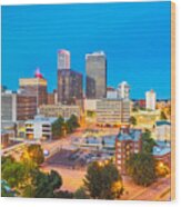 Tulsa, Oklahoma, Usa Downtown City #5 Wood Print