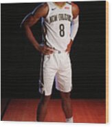 2018-19 New Orleans Pelicans Media Day Wood Print