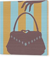 Handbag #6 Wood Print