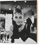 Audrey Hepburn In Breakfast At Tiffany's -1961-. #7 Wood Print