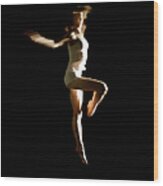 Ballet And Contemporary Dancers #7 Wood Print