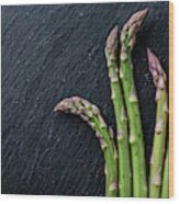 Fresh Green Asparagus #7 Wood Print