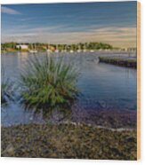 Greenwich Bay Harbor Seaport In East Greenwich Rhode Island #8 Wood Print