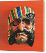 Pirate Mask #8 Wood Print