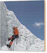 Climbing Mt. Everest #9 Wood Print