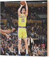 San Antonio Spurs V Los Angeles Lakers Wood Print