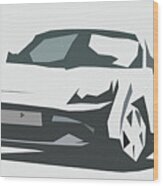 Toyota Mr2 Roadster Abstract Design #9 Wood Print