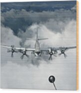 Tu-95ms Strategic Bomber Of The Russian #9 Wood Print