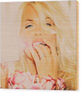9741 Selfie Supermodel Selena Phillips Ixdccxli Las Vegas Wood Print