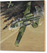 Fairchild Republic A-10 Thunderbolt Ii Warthog Wood Print