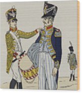 A Drummer And Master Baker Of The Prefectural Guard Of Hamburg Wood Print