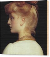 A Girl By Lord Frederic Leighton Wood Print