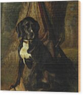 A Gun Dog With A Woodcock, 1842 Wood Print