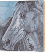 A Horse For Arthur Wood Print