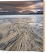 A Morning Of Autumn At Luskentyre Wood Print