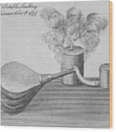 A Portable Smelting Furnace Wood Print