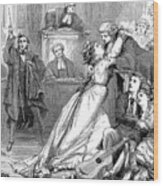 A Scene From Trial By Jury, 1875 Wood Print