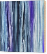 Abstract Flowing Waterfall Lines I Wood Print